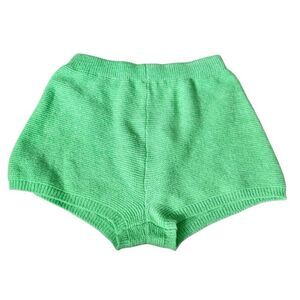 Nasty Gal Knit Shorts Size Medium High Waist Lounge Comfy Casual Green